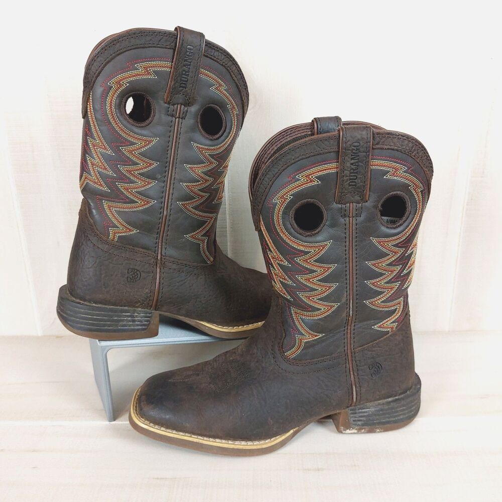 Durango Lil' Rebel Pro Big Kid's Brown Western Boot Size 4